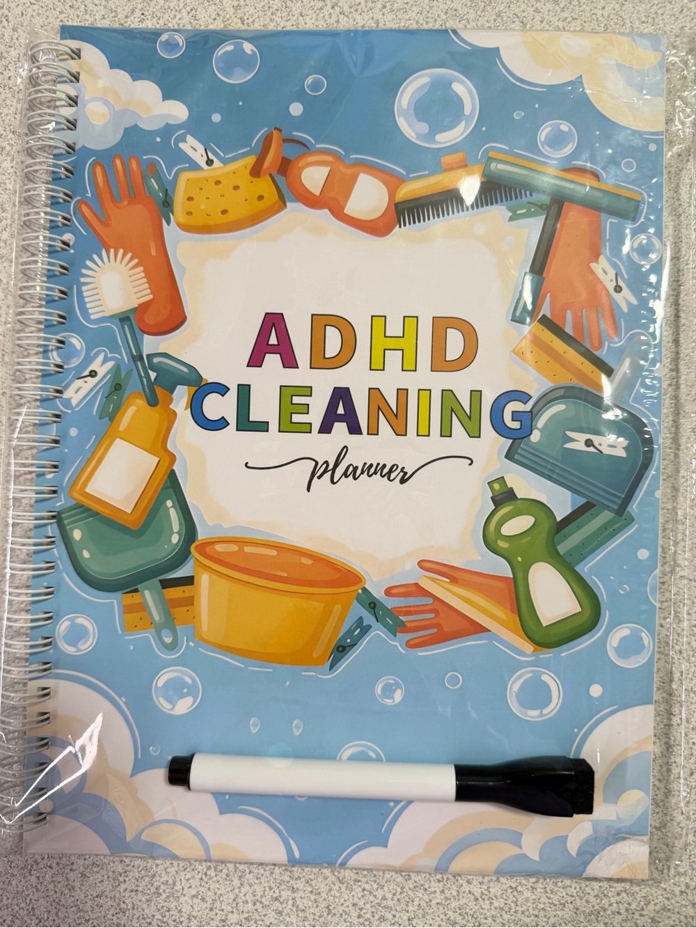ADHD Cleaning Planner - Blue